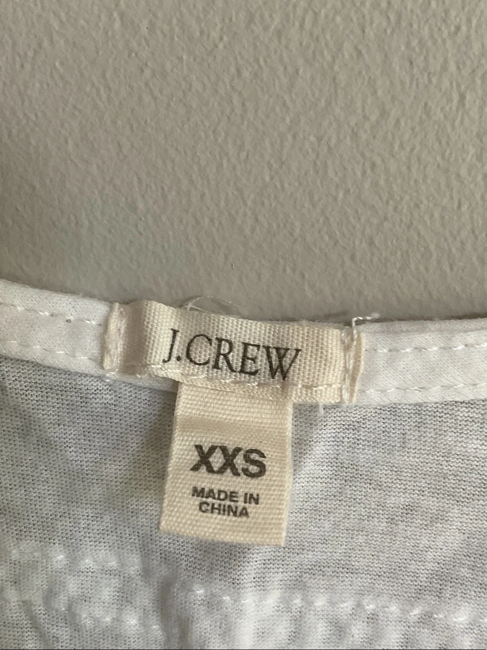 J.Crew White Lace Trim Sleeveless Linen Blend Top XXS - Picture 3 of 4